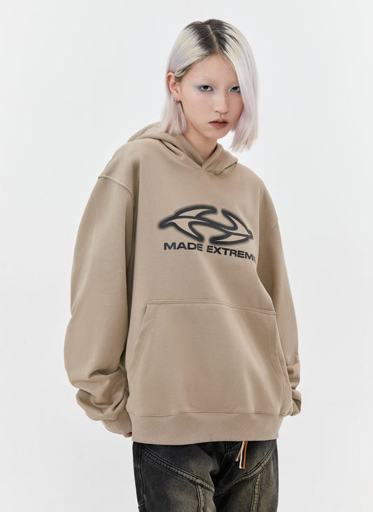 American High Street Bold Letter Printed Hoodie