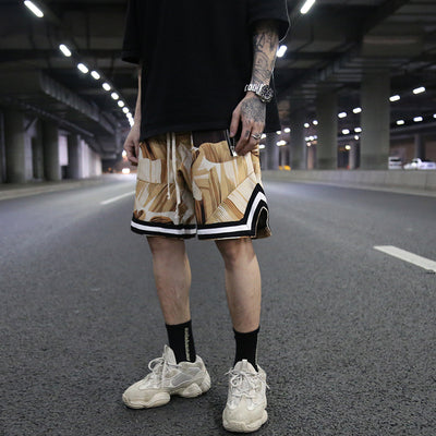 Men’s Floral Loose Beach Shorts – Summer Casual Lightweight Vacation Shorts