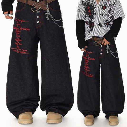 High-Street Machete Jeans for Men – American Style"