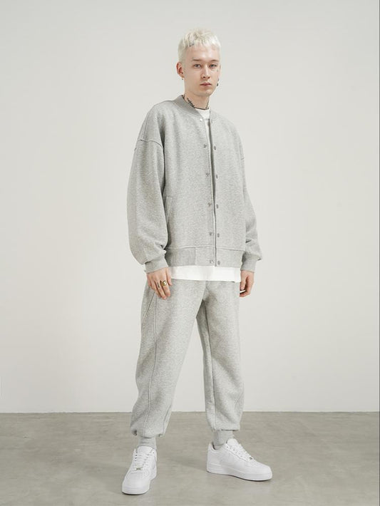 American Streetwear Hip-Hop Baseball Jacket & Pants Set – Trendy Urban Outfit