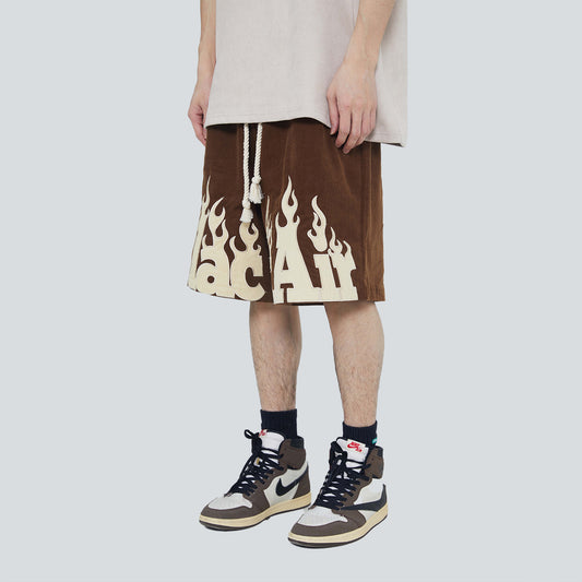 Unisex American Style Retro Casual Shorts – Trendy Summer Streetwear